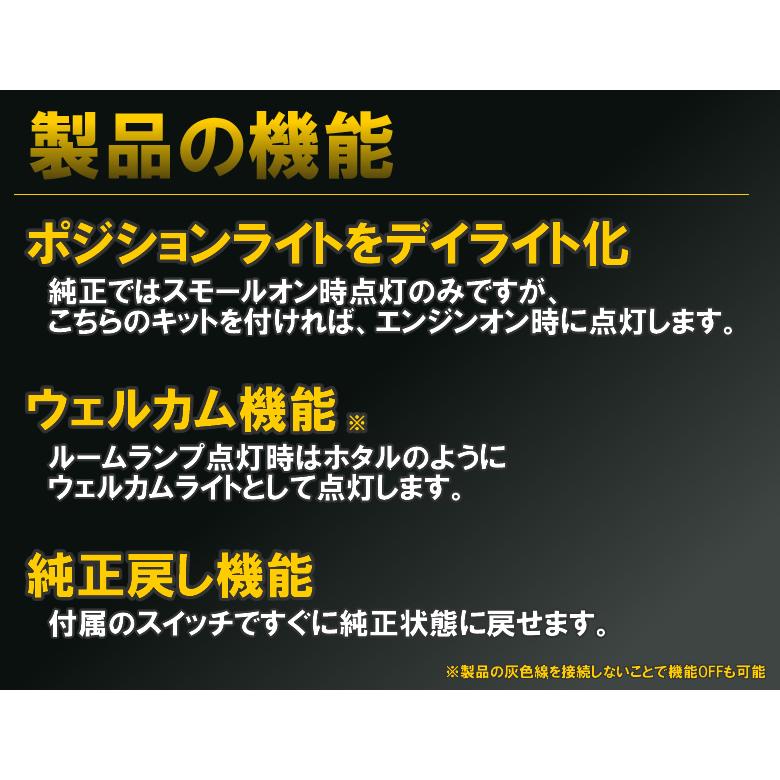 1〜9型対応】200系ハイエース専用 イルミデイライトキット Ver3.2 