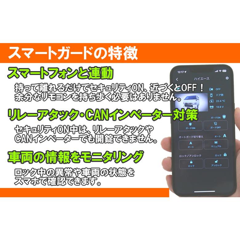 4〜8型対応】200系ハイエース専用 CANインベーダー対応セキュリティ