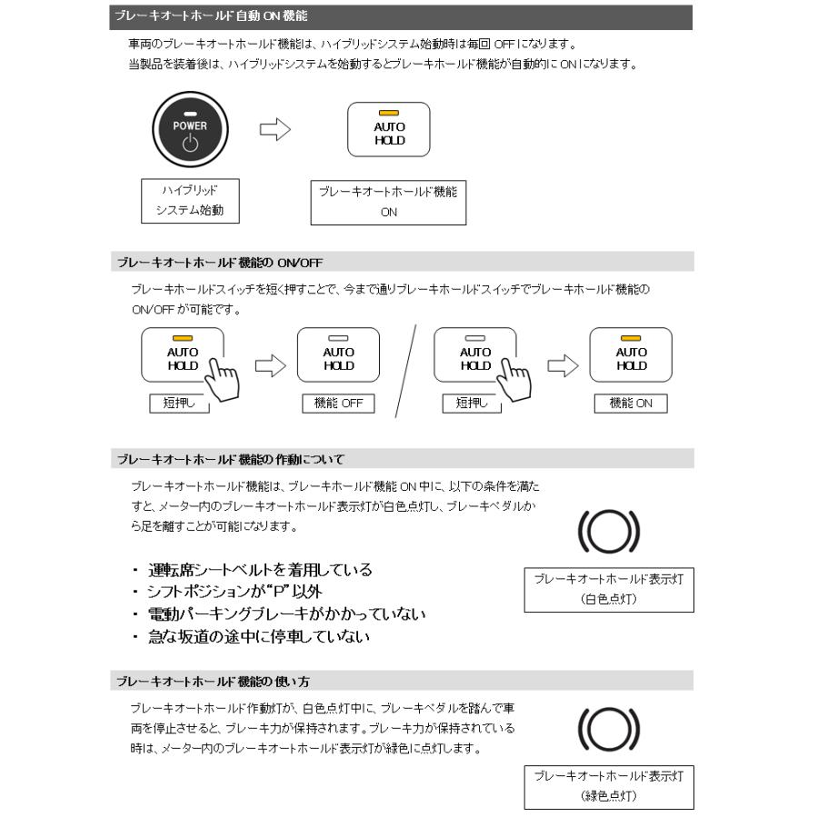 GN系アウトランダーPHEV専用 オートブレーキホールドキット Ver1.1 |  | 02