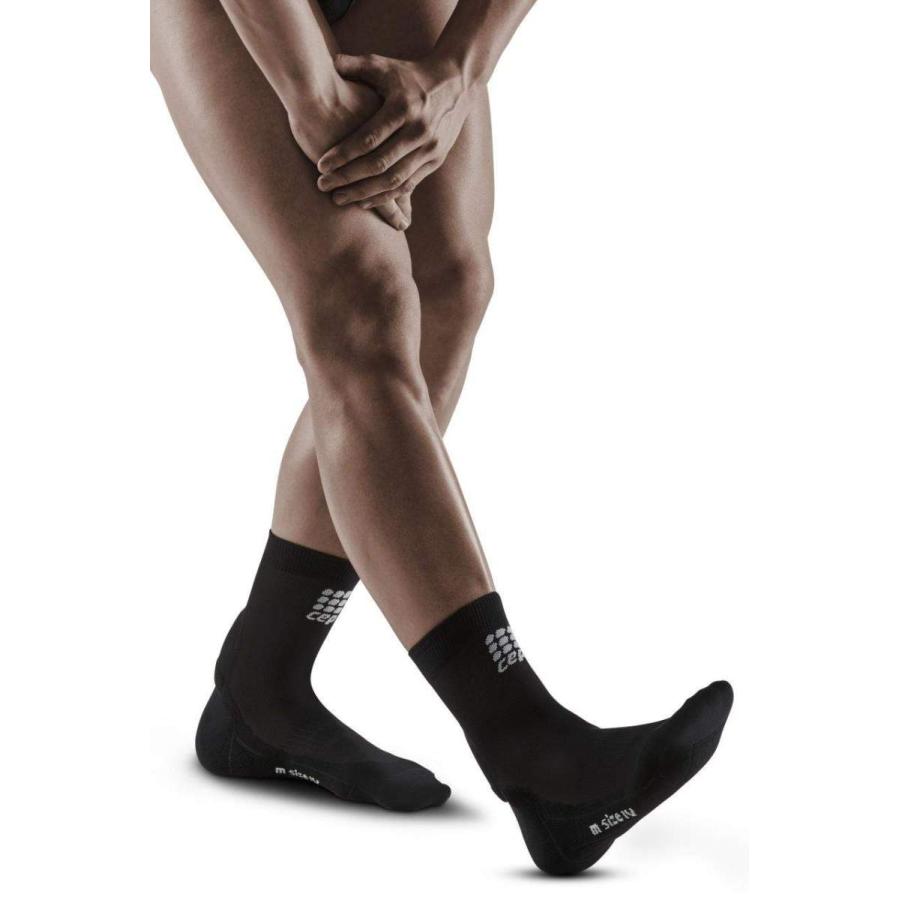 着圧 ショート ソックス 靴下 スポーツ 足首 アキレス サポート メンズ 男性用 ACHILLES SUPPORT COMPRESSION SHORT SOCKS CEP(シー・イー・ピー）現行モデル