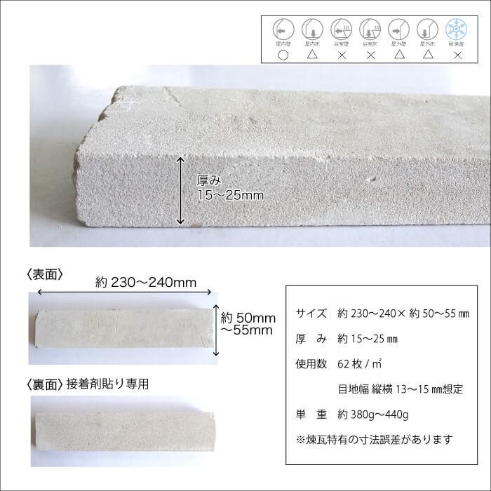 アンティークレンガ 白レンガ 内装 壁用 白煉瓦 ブリック 約240 50mm ホワイト アンテウォール Ec55 バラ販売 Ab Ec55 壁材コレクションストア セラコア 通販 Yahoo ショッピング