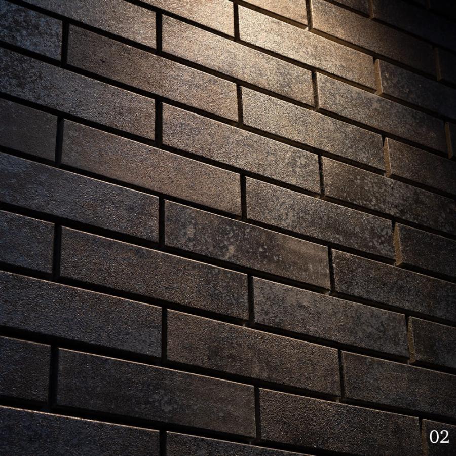 タイル 二丁掛 227×60mm 黒 ブラック 金属釉 屋外壁 屋内壁 おしゃれ