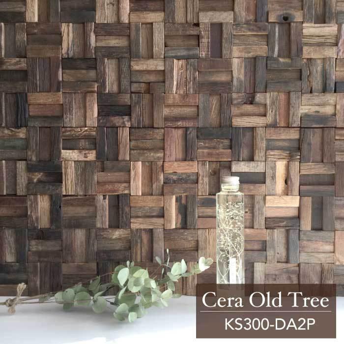 ウッドタイル ウッドパネル 天然木壁タイル 木材(セラオールド