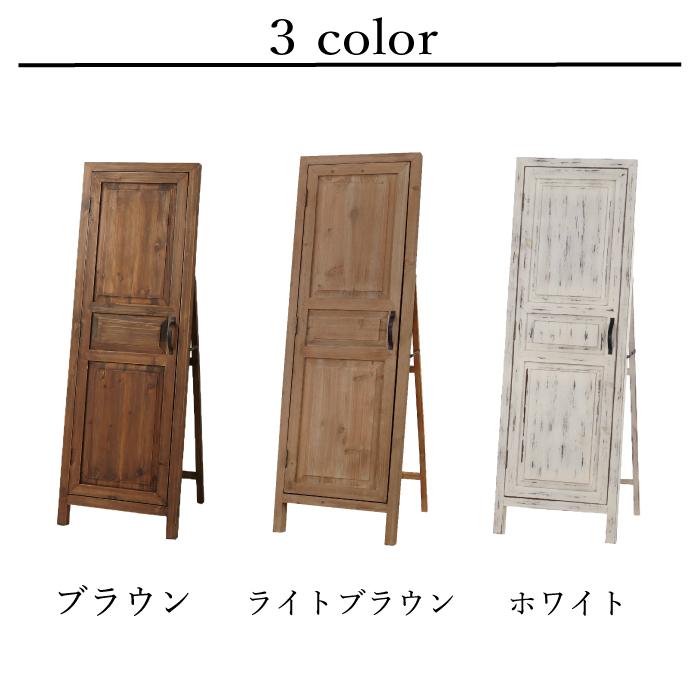アンティーク調 スタンドミラー 姿見鏡 ドアミラー 全身 ミラー