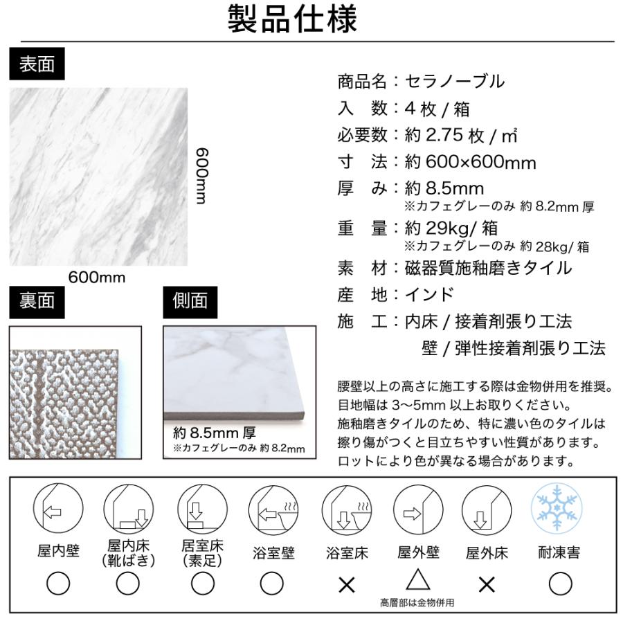 タイル 磨き 鏡面 光沢 ポリッシュ マーブル模様 石目模様 磁器質 内床