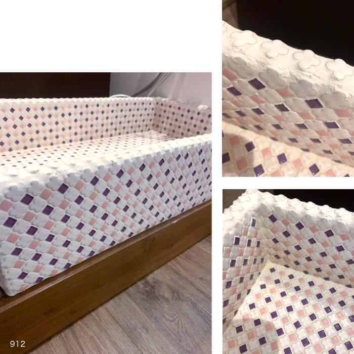 タイル 花柄 フラワータイル DIY モザイクタイル ガラスモザイク