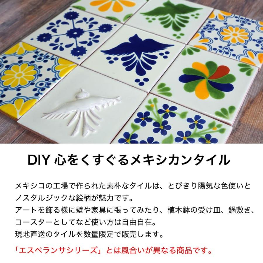 メキシコタイル メキシカンタイル 壁 diy 100角 壁用 おしゃれ 内装