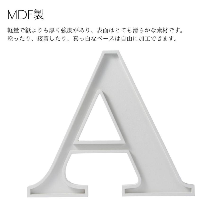 ポピー アルファベットオブジェ イニシャル雑貨インテリア MDF製【A