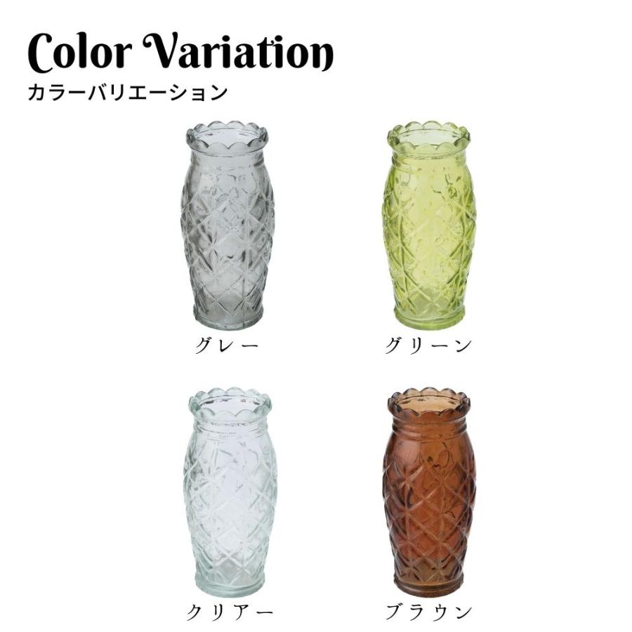 ポピー フラワーベース 花びん 花瓶 ガラス製ボトル クラッシックVase