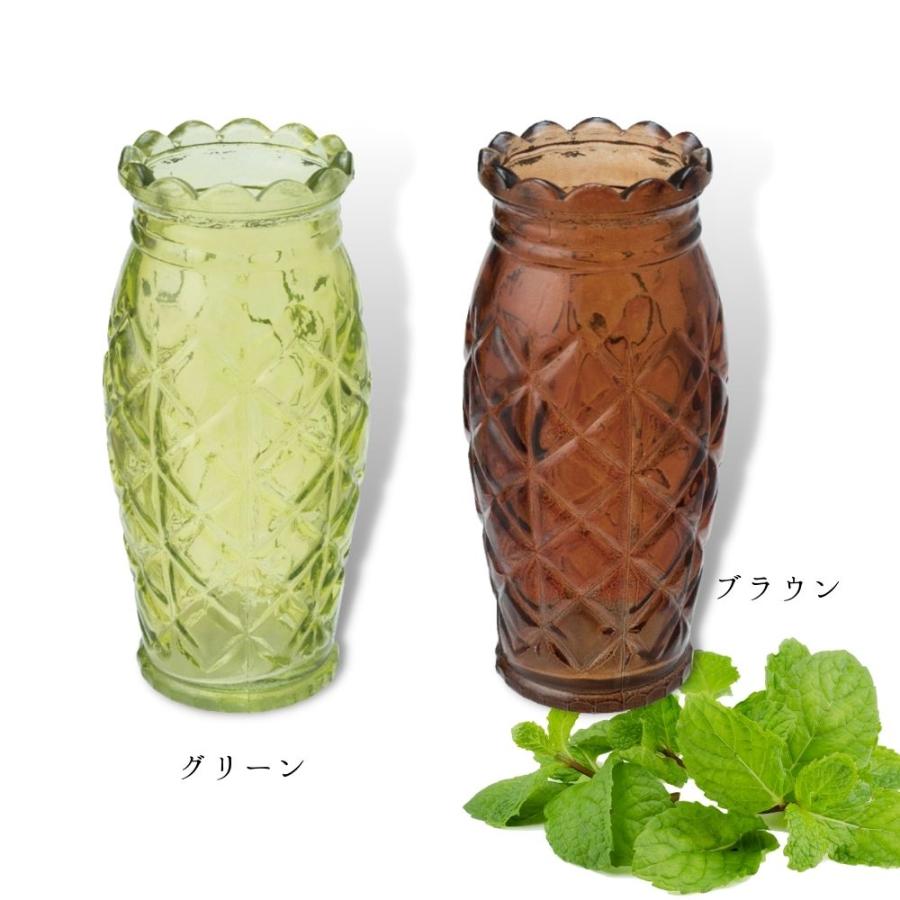 フラワーベース 花びん 花瓶 ガラス製ボトル クラッシックVase ポピー 