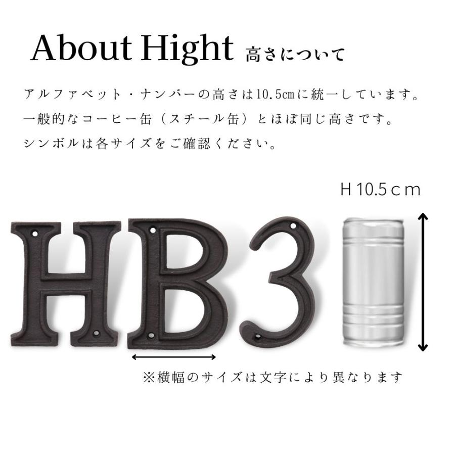 ポピー アルファベットオブジェ 表札 看板 レター メタル サイン