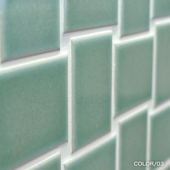 タイル モザイクタイル キッチンタイル 浴室タイル 壁タイル おしゃれ 可愛い シンプル 内装 グリーンデイ 全色 シート販売 Stu6247gd インテリアショップ セラコア 通販 Yahoo ショッピング