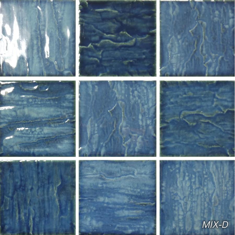 タイル モザイクタイル プールタイル 青 水色 ブルー 内装 壁 DIY