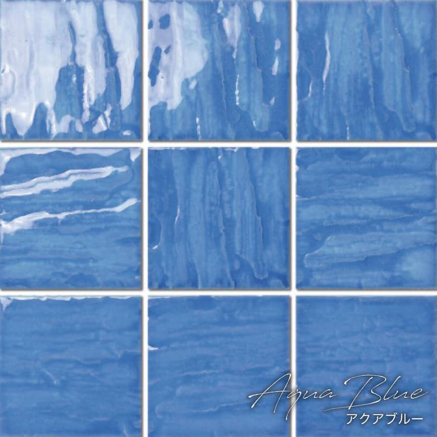 タイル モザイクタイル プールタイル 青 水色 ブルー 内装 壁 DIY