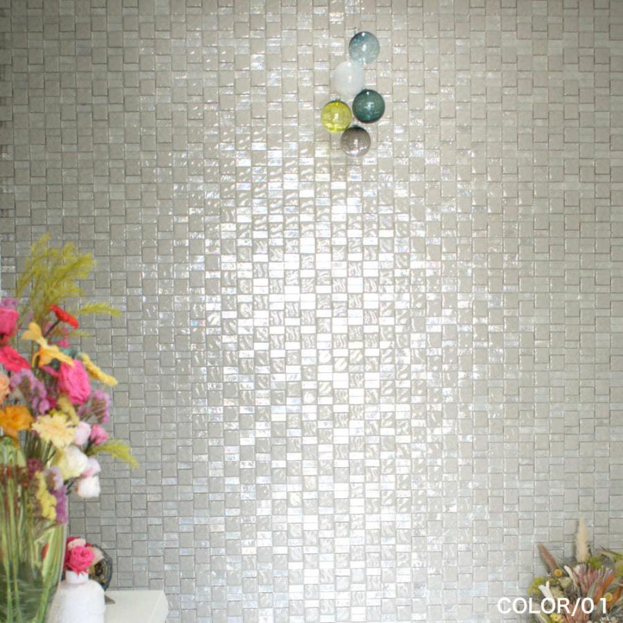 50 Off タイル ガラスモザイク モザイクタイル グラス キッチンタイル 洗面タイル 壁 おしゃれ 高級感 セラミラージュ 全色 シート販売 Dprd Jatimprov Go Id