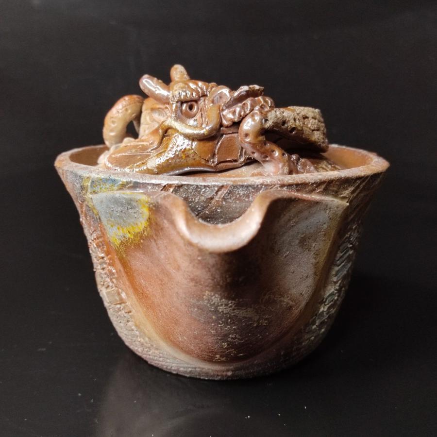 猪俣政昭 備前焼 裂紋龍宝瓶 急須 茶器 未使用新品/59aa15 急須 猪俣政昭 備前焼 裂紋龍宝瓶 急須 茶器 未使用新品/59aa15 急須