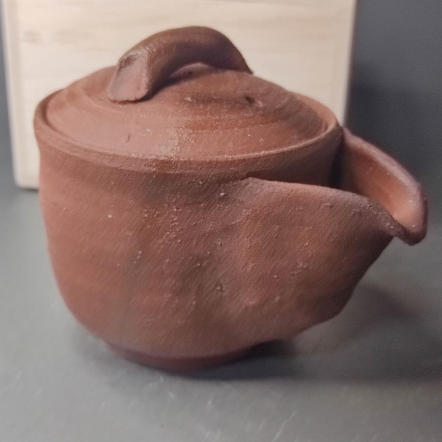 浜本豊　備前焼　緋襷宝瓶　急須　茶器　未使用新品/83ha69｜ceramicsgallery｜03