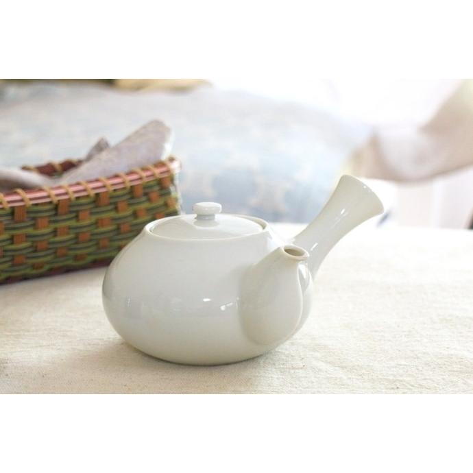 シンプル急須 日本茶のティーバックに ポット ティーポット 白い急須