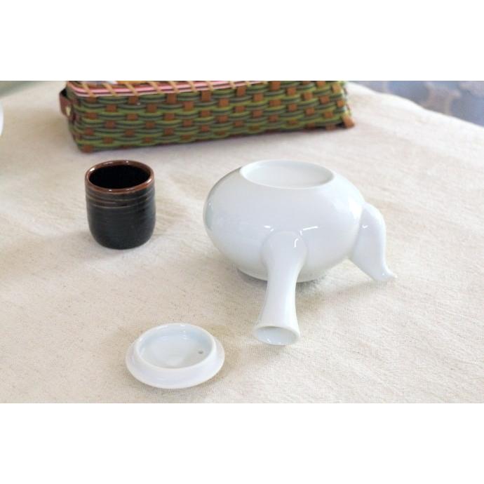 シンプル急須 日本茶のティーバックに ポット ティーポット 白い急須