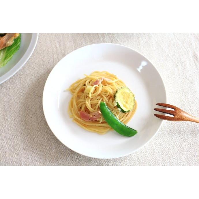白いパスタ皿 5枚 直径21.5センチ