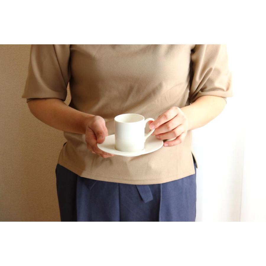 クリームのカップ＆ソーサー 160ml 日本製 美濃焼 碗皿 皿付き カップ