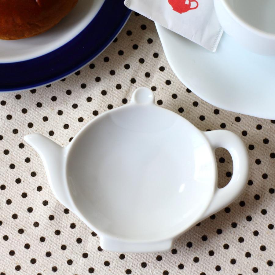 かわいいポット型ティーバックトレイ 日本製 瀬戸焼 オシャレな魔法の