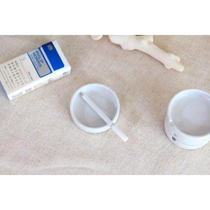 シンプル丸灰皿 7.5cm 灰皿 バー 居酒屋 アシュトレイ 陶器 小型