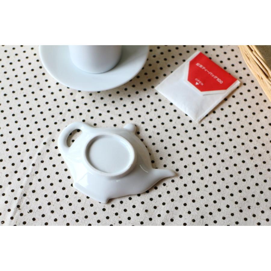 かわいいポット型ティーバックトレイ 日本製 瀬戸焼 オシャレな魔法の