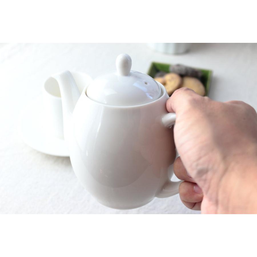 ぽってり形の2人用ティーポット 550ml 日本製 美濃焼 ポット 紅茶 日本