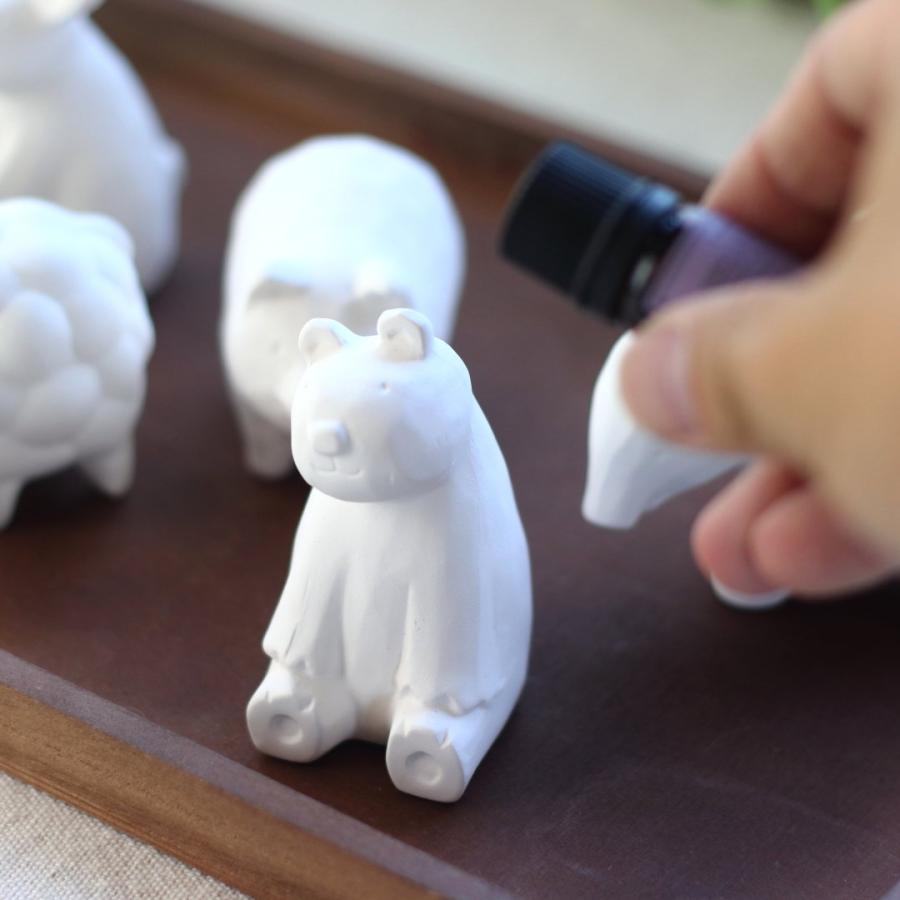 ほっこり動物 アロマストーン 日本製 瀬戸焼 デスクアロマ アロマ