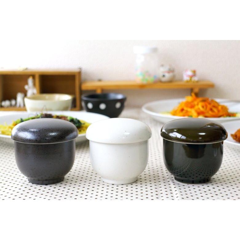 ぽってり茶碗蒸し 織部 国産 美濃焼 お家でほっこり 茶碗蒸し蒸し碗