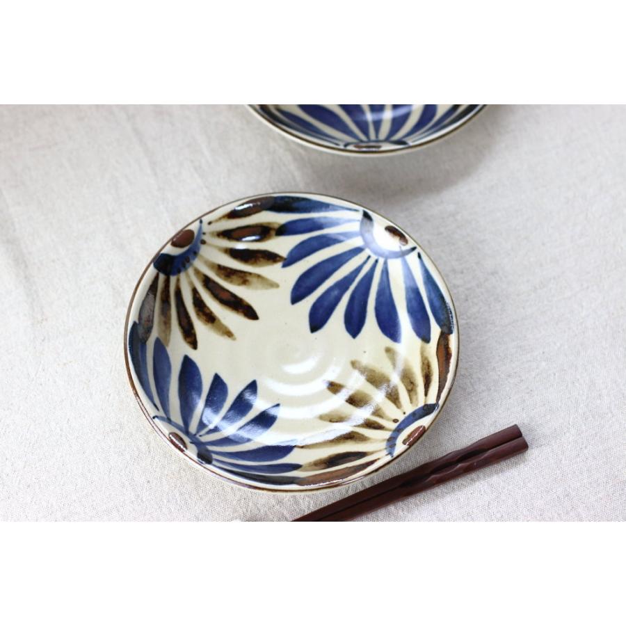 民彩はな絵 中皿 20cm 日本製 美濃焼 渦型60皿 大皿 プレート パスタ