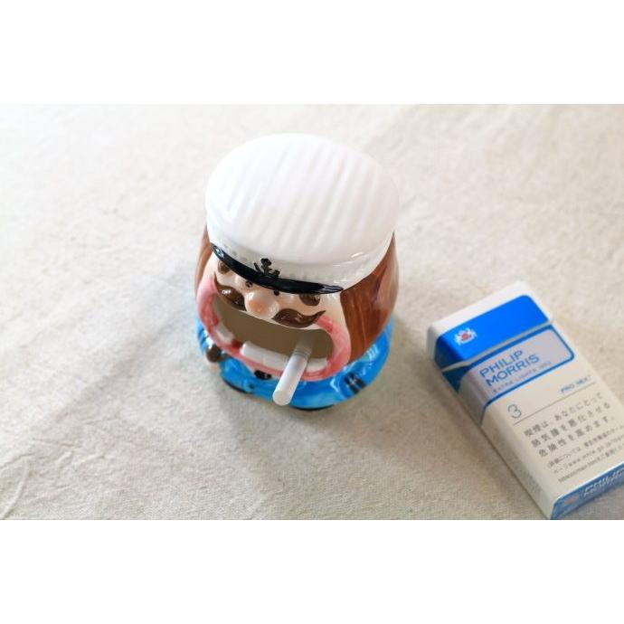 キャプテンシガー灰皿 国産 瀬戸焼 灰皿 陶器 陶器製 アシュトレイ