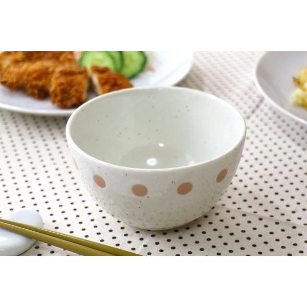 おそろい鉢 ドット白 ミニ丼12.5cm 国産 美濃焼 4柄4サイズよりお選び