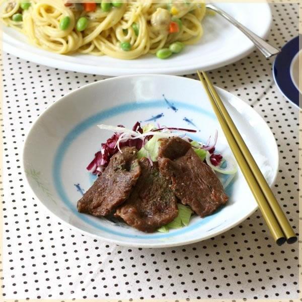 めだか鉢　美濃焼　美品です。 メダカ 7寸麺鉢 国産 美濃焼 愛らしい夏の器です パスタ鉢 中鉢 カレー
