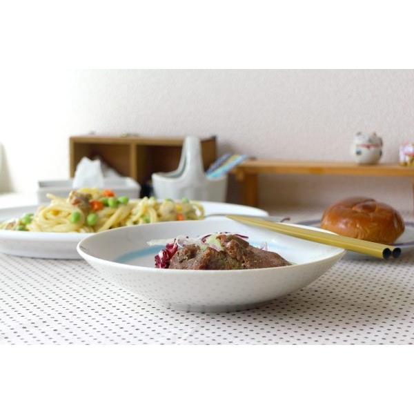 メダカ 7寸麺鉢 国産 美濃焼 愛らしい夏の器です パスタ鉢 中鉢 カレー