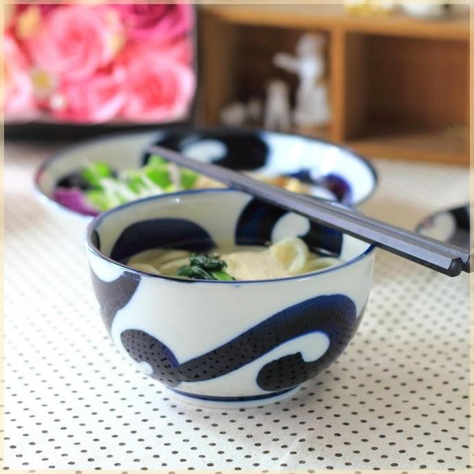 鳴門唐草 軽量一善丼 国産 美濃焼 ミニ丼 大きな茶碗 どんぶり 丼料理