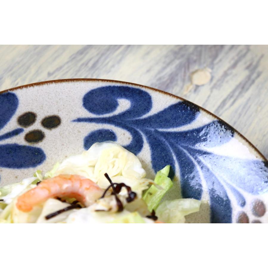 美濃焼ぱいかじやちむん風21.5cm カレー＆パスタ＆ピラフ皿5点セット