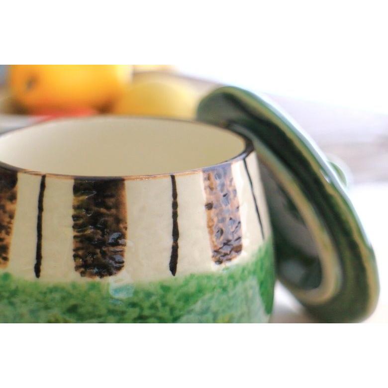 渕サビ十草茶碗蒸し 瀬戸織部 日本製 瀬戸焼 定番商品 蒸し碗 蓋付 蓋