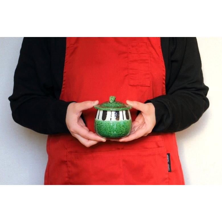 渕サビ十草茶碗蒸し 瀬戸織部 日本製 瀬戸焼 定番商品 蒸し碗 蓋付 蓋