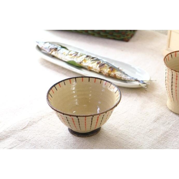 軽かる茶碗 ピンクライン 国産 瀬戸焼 とっても軽い軽かる食器シリーズ