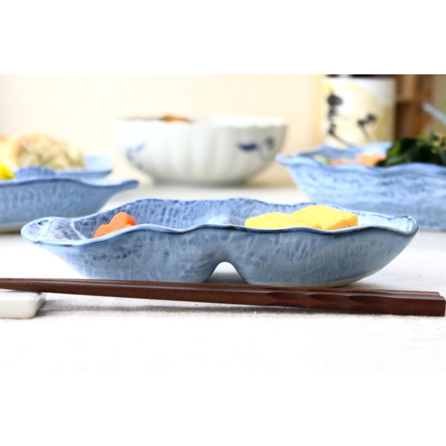均窯 仕切りおかず二品皿 9.7cm 日本製 瀬戸焼 定番商品 二品皿 均窯 仕切りおかず二品皿 9.7cm 日本製 瀬戸焼 定番商品 二品皿