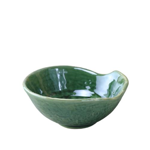 【レア 一点物】鉢 蜻蛉 緑色 陶器製 トンボ 850g 瀬戸焼 和のカラフルとんすい 日本製 定番商品 お鍋の必須アイテム