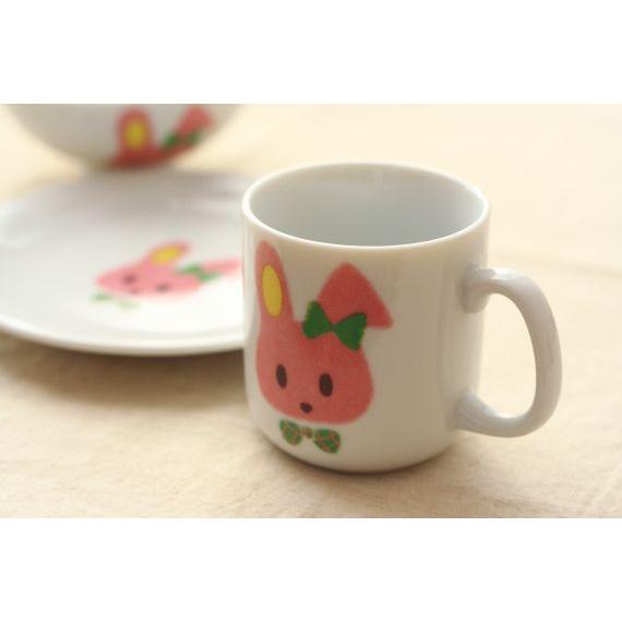 うさちゃん食器 3点セット 国産 美濃焼 うさぎの好きな女の子に