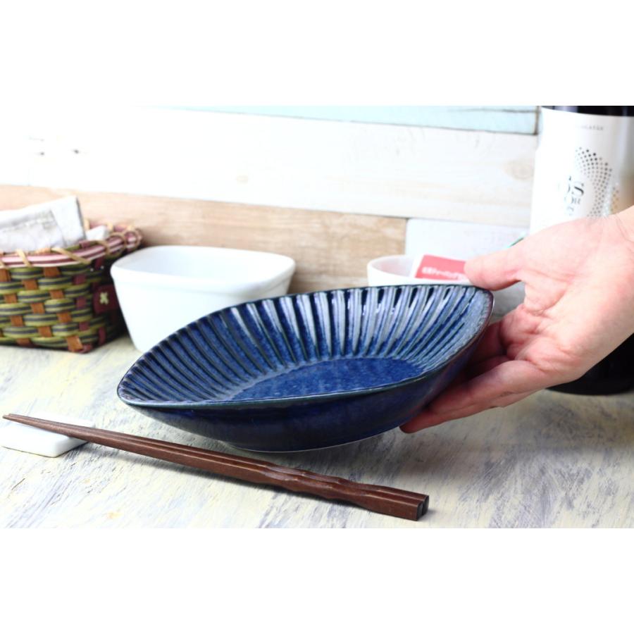 白結晶と窯変紺 正角鉢 19.5cm 日本製 美濃焼 大皿 中皿 和皿 深皿