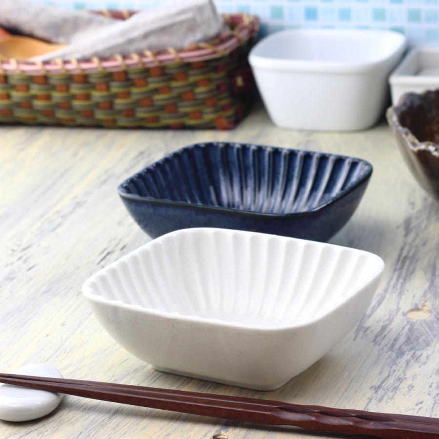美品　源右衛門　小鉢 ドラゴン模様の 角型ボウル5枚セット 白結晶と窯変紺 長角小鉢 13cm 日本製 美濃焼 小鉢 小分け鉢 小付け 小