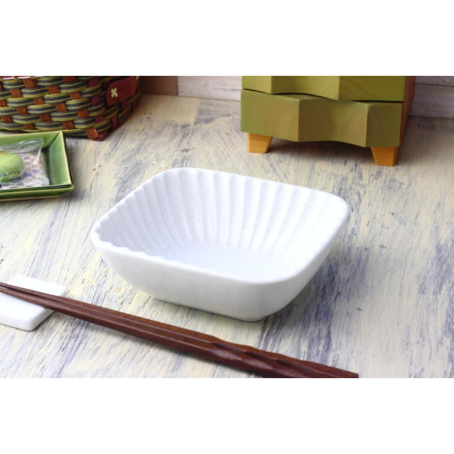 白結晶と窯変紺 長角小鉢 13cm 日本製 美濃焼 小鉢 小分け鉢 小付け 小
