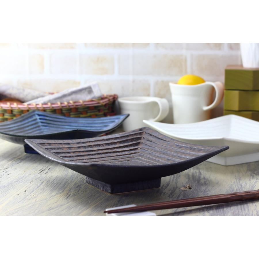 美濃焼千段盛鉢 18.5cm 日本製 美濃焼 プレート 正角皿 スクエア