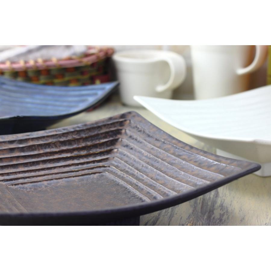 美濃焼千段盛鉢 18.5cm 日本製 美濃焼 プレート 正角皿 スクエア