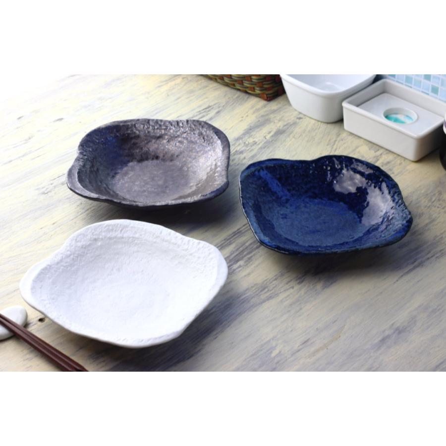 美濃焼和のなで角皿 19cm 日本製 美濃焼 プレート 正角皿 スクエア